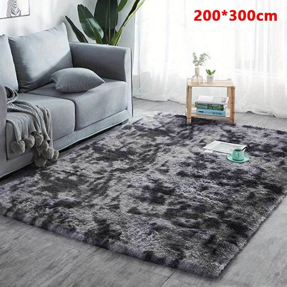 300cm Grey Large Soft Plush Area Rug - bedrooms, playrooms and living – additional product view 17