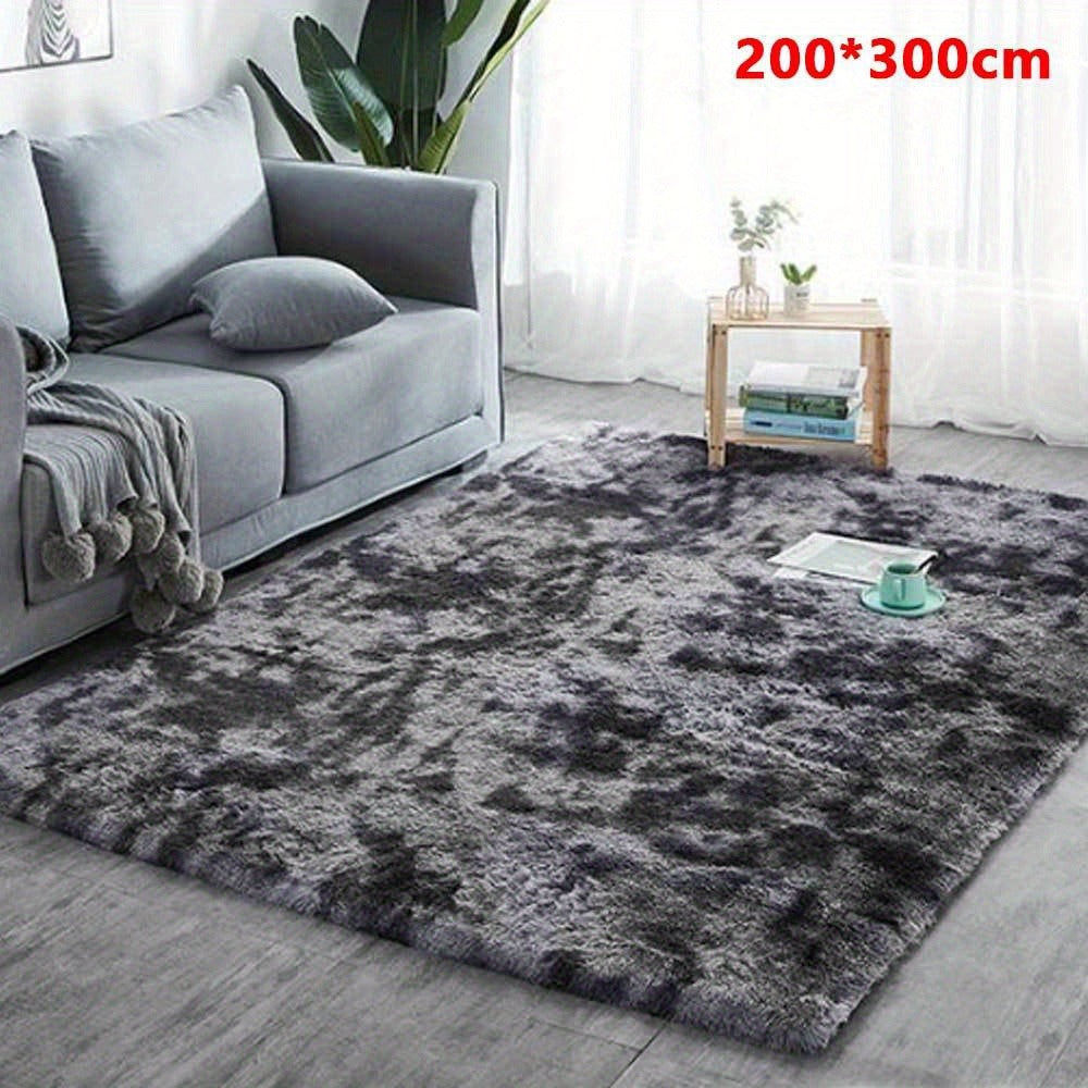 300cm Grey Large Soft Plush Area Rug - bedrooms, playrooms and living – feature reference