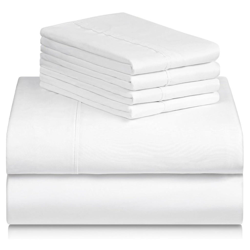 2000TC 3/4pcs 5-Star Hotel Quality Sheets Queen Size Sheet Sets- Super Soft&Breathable 100% Bed Sheets W/ Deep Pockets, Wrinkle & Fade Resistant For Premium Sleep Sheets Set All Seazon Beeding Sets Single Double Queen King
