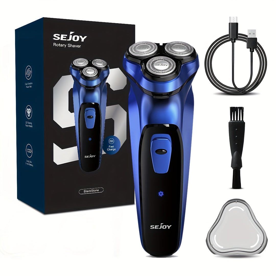 Electric Razor for Men, Electric Shaver for Men Face, Wet Dry Rechargeable Shaver with Pop Up Trimmer