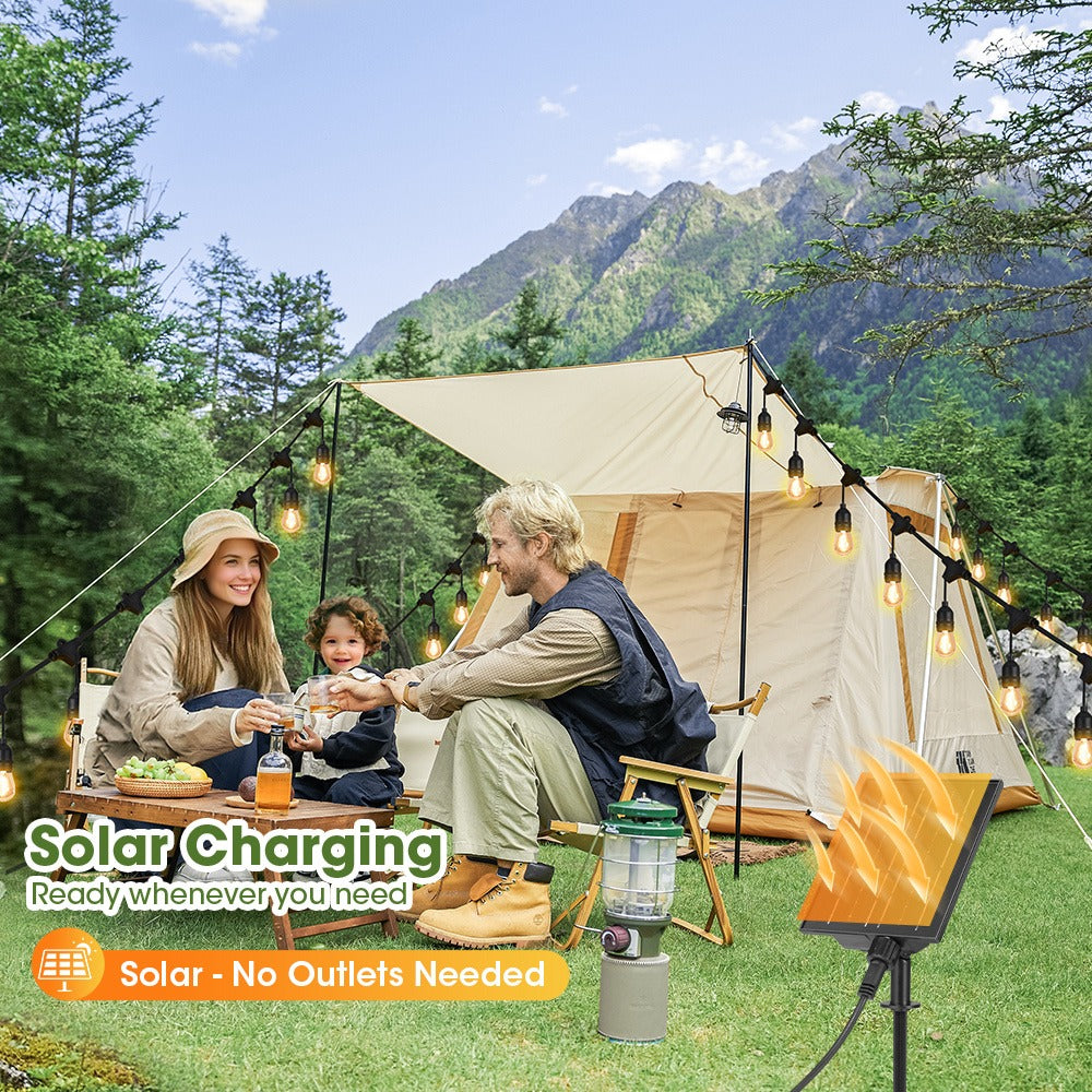 30m Solar Festoon Lights - 30 Bulbs and 8 Lighting Modes – design and construction details