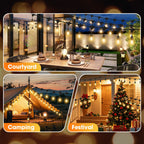 30m Solar Festoon Lights - 30 Bulbs and 8 Lighting Modes – additional product view 9