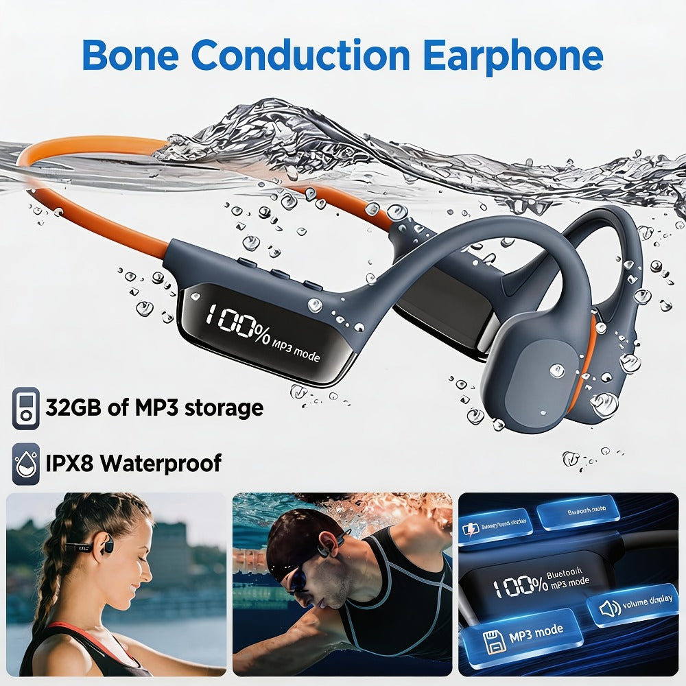 Waterproof Bone-Conduction MP3 Headphones detail view 8 for Australian shoppers