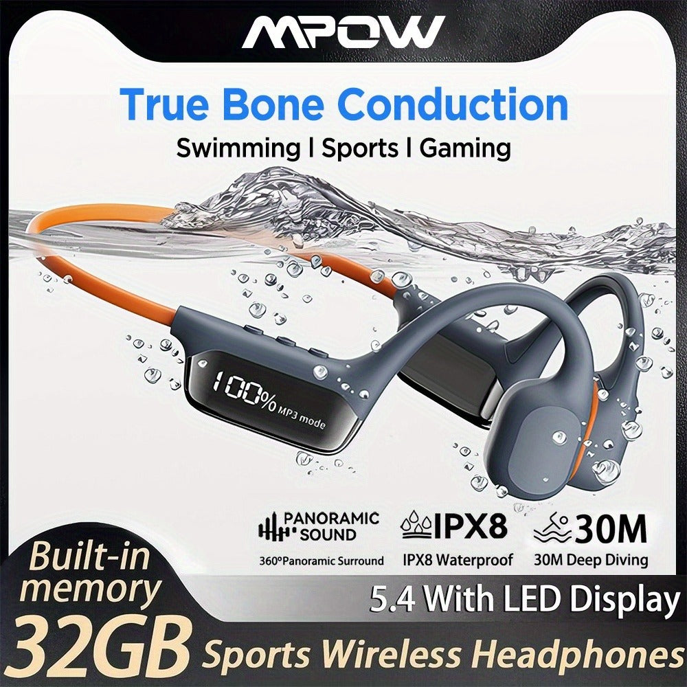 Waterproof Bone-Conduction MP3 Headphones main product view for Australian shoppers
