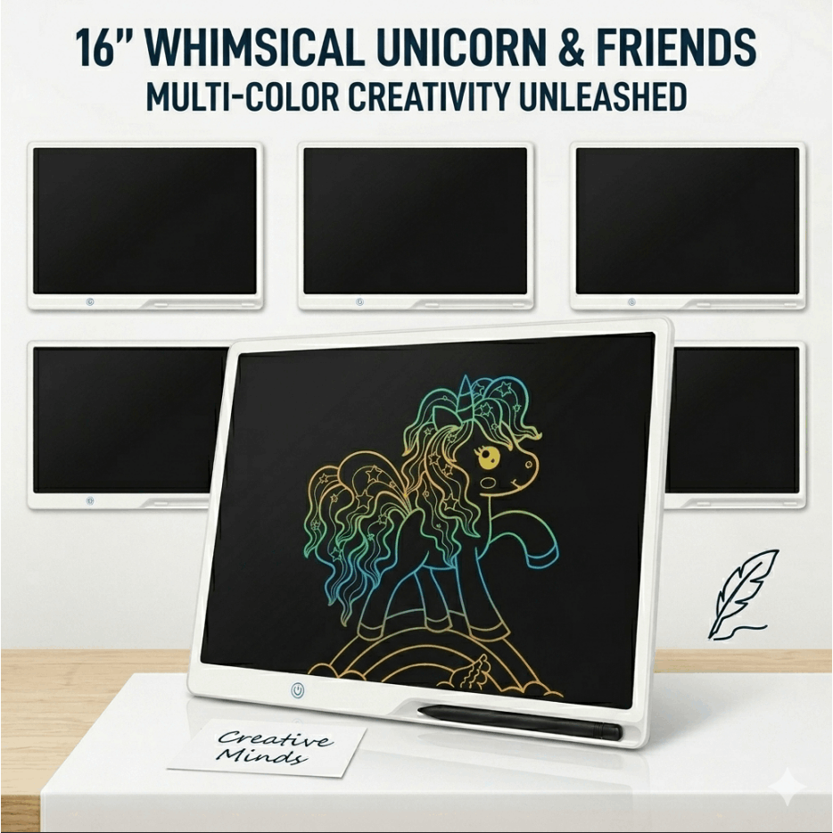 20" Large LCD Writing Tablet, Rechargeable Drawing Board for Kids, Electronic Erasable Sketch Pad, Educational Learning Toys & Birthday Gifts for Toddlers, Portable Children'S Easel