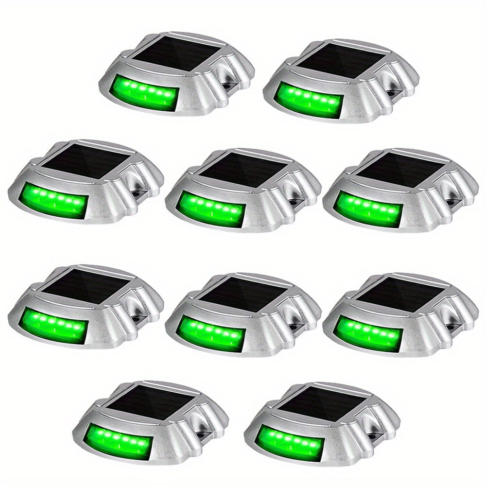 10-Pack Solar Driveway Lights - Blue Outdoor Deck Markers – additional product view 33