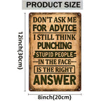 Decorative Metal Wall Sign detail view 2 for Australian shoppers