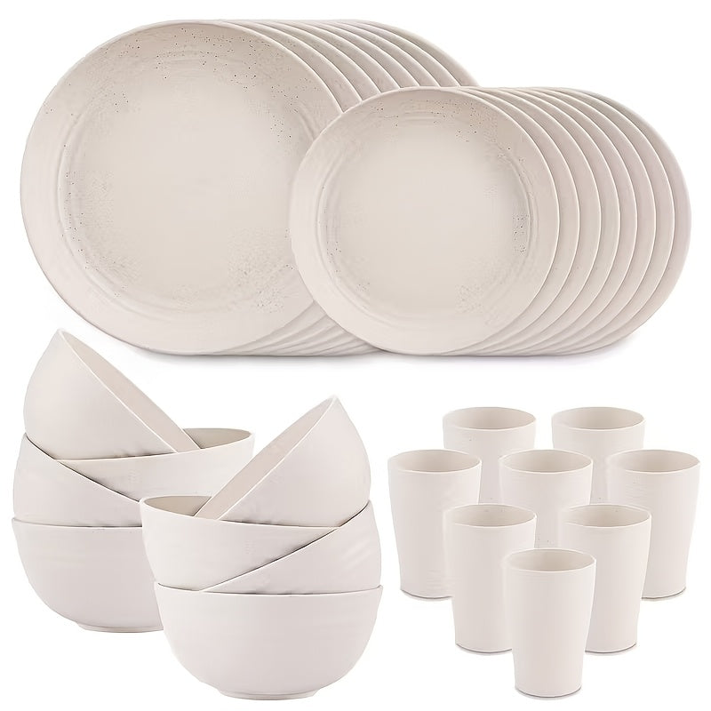 32-Piece Stoneware Dinnerware Set for Modern Home Organisation – additional product view 33