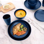 32pcs Lightweight Unbreakable Tableware Set - daily meals, camping – product detail angle