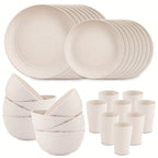 32pcs Lightweight Unbreakable Tableware Set - daily meals, camping – additional product view 14