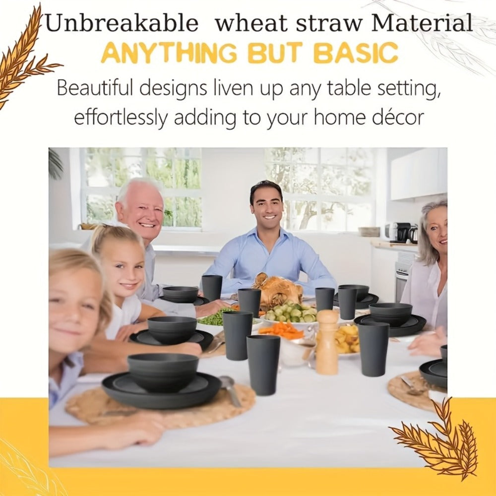 Wheat Straw Dinnerware Set detail view 10 for Australian shoppers