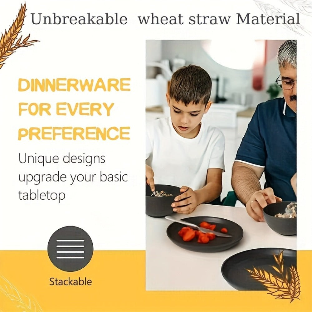 Wheat Straw Dinnerware Set detail view 11 for Australian shoppers