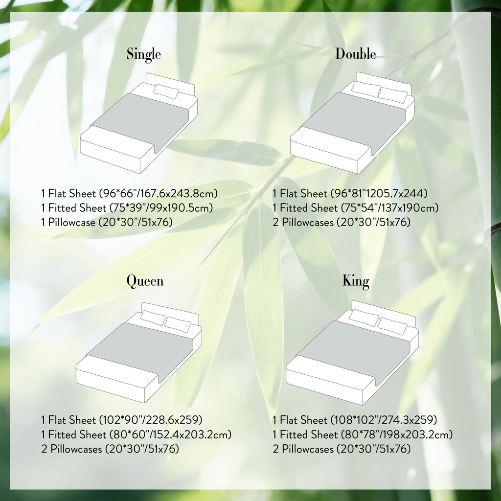 4-Piece Cooling Bamboo Sheet Set – Ultra-Breathable, Moisture-Wicking & Silky Smooth – 40cm Deep Pocket Design – Perfect for Summer Nights, Hot Sleepers, and Guest Bedrooms