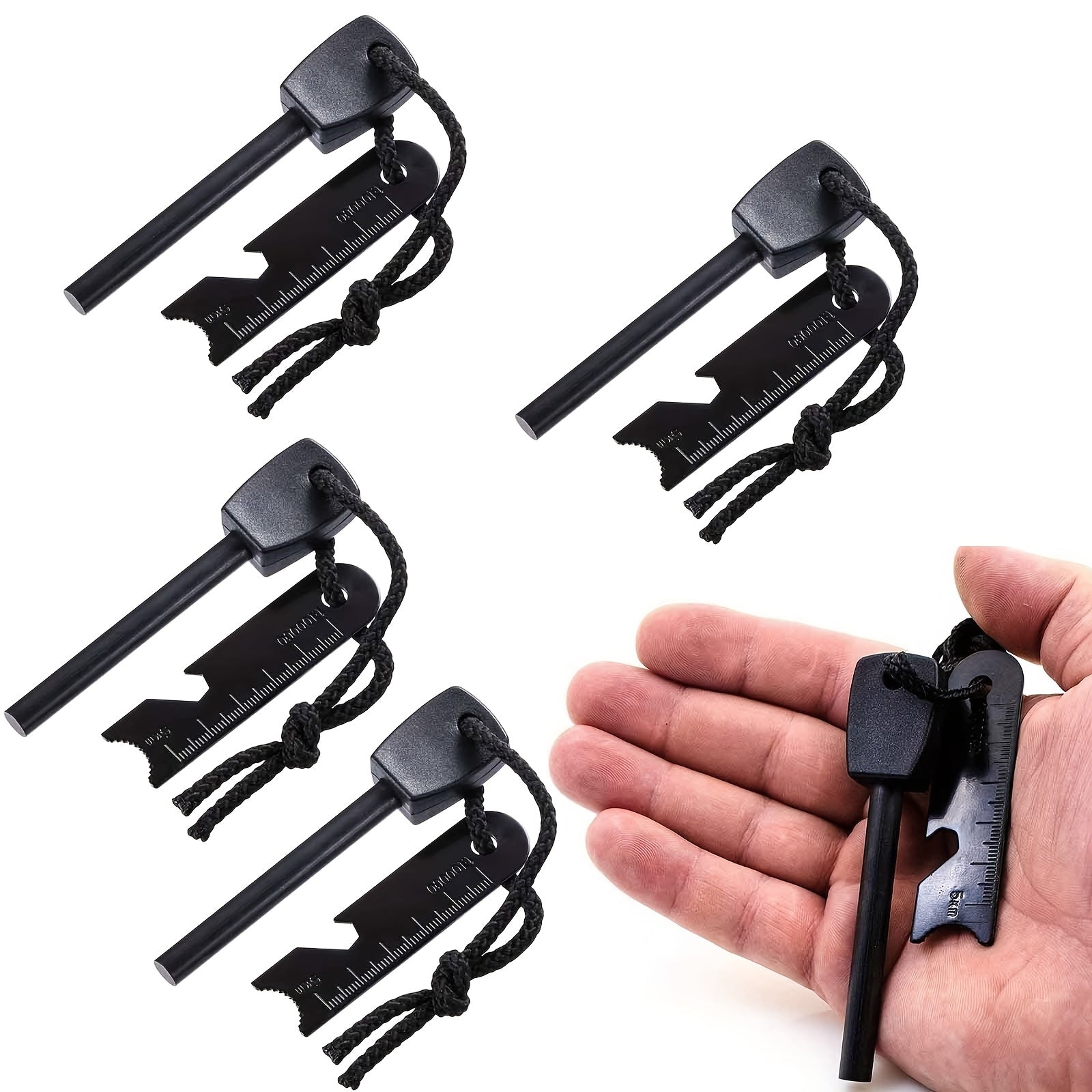 5pcs Iron Rods - Fire Rods - Fire Flint And Fire Starter Kit - Survival Flint Spark Rods, Camping, Hiking, Jungle Crafts