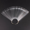 150Pcs Nail Swatches Sticks with Ring, Clear Nail Art Color Display False Nail Tips Polish Practice Sticks
