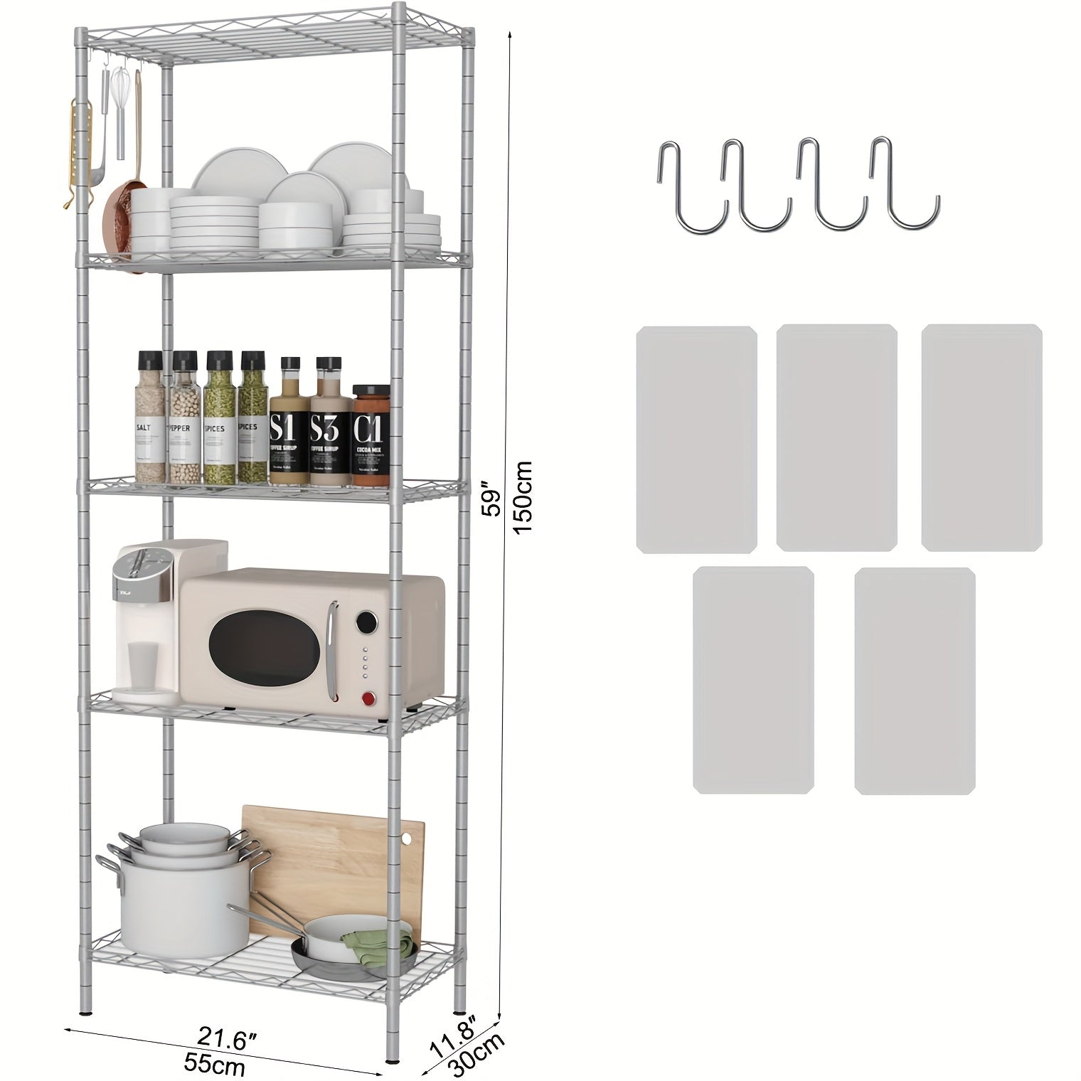 Heavy-Duty Metal Storage Shelving Unit detail view 21 for Australian shoppers