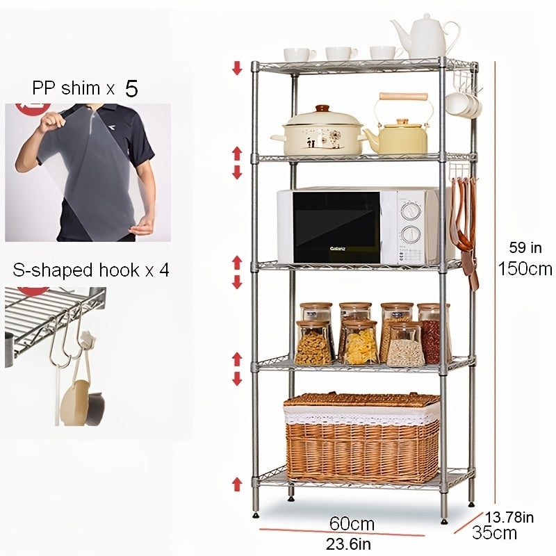 Heavy-Duty Metal Storage Shelving Unit detail view 22 for Australian shoppers