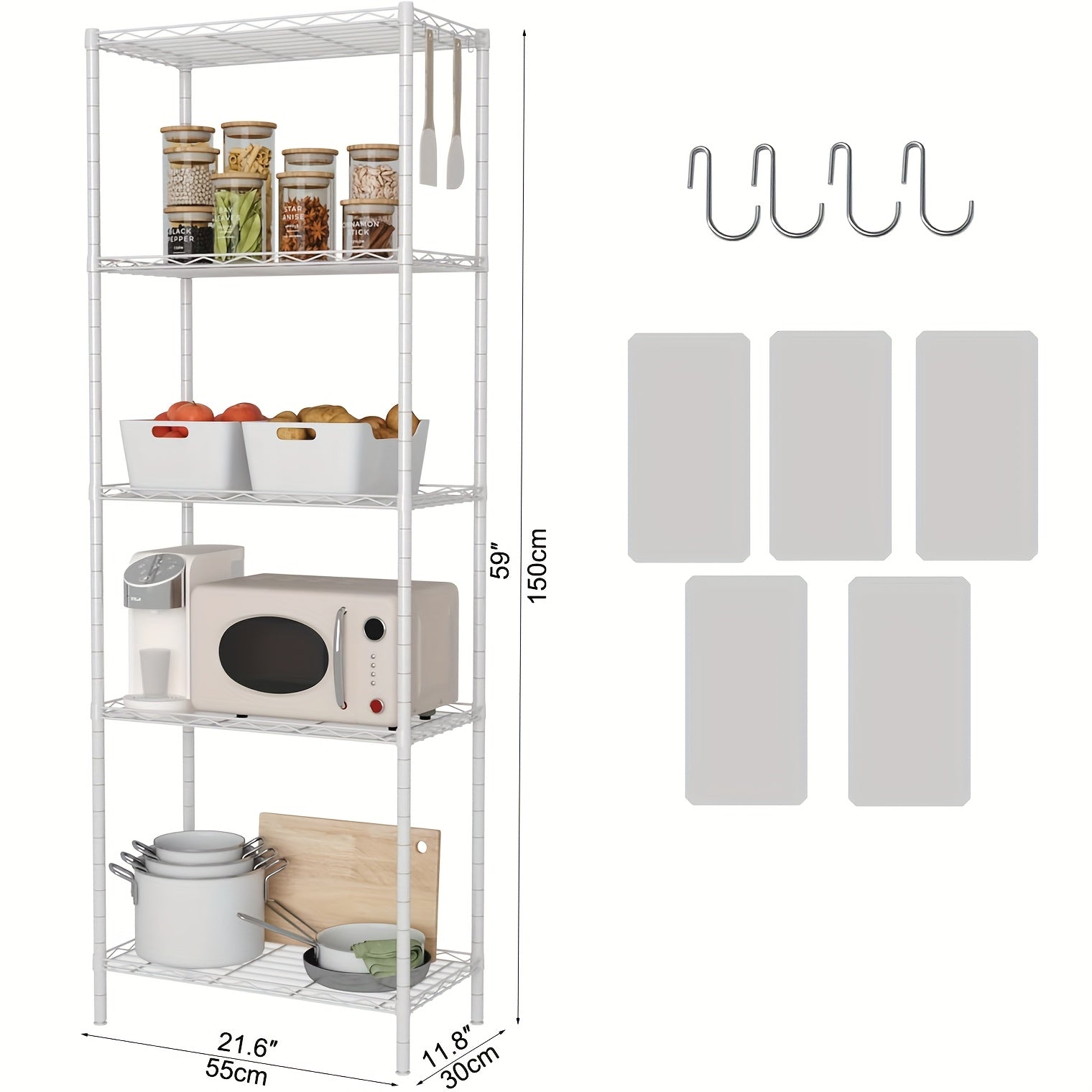 Heavy-Duty Metal Storage Shelving Unit detail view 23 for Australian shoppers