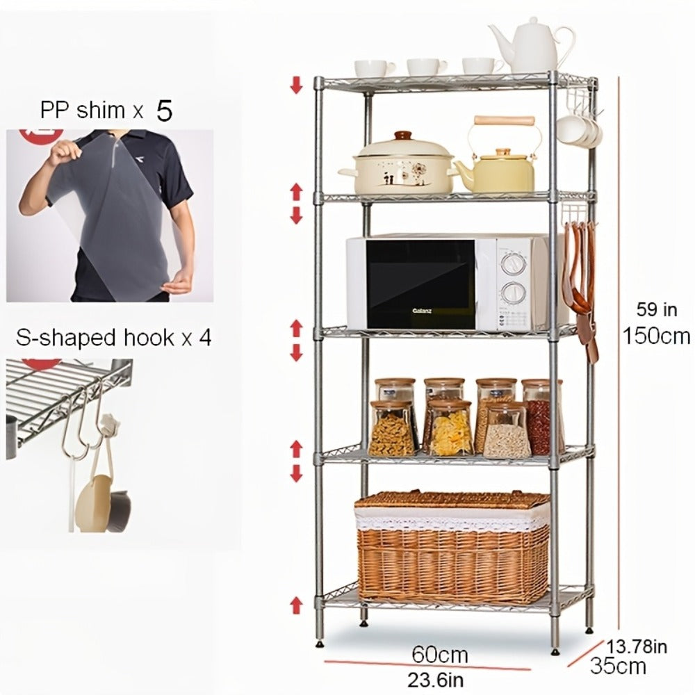 Heavy-Duty Metal Storage Shelving Unit detail view 9 for Australian shoppers
