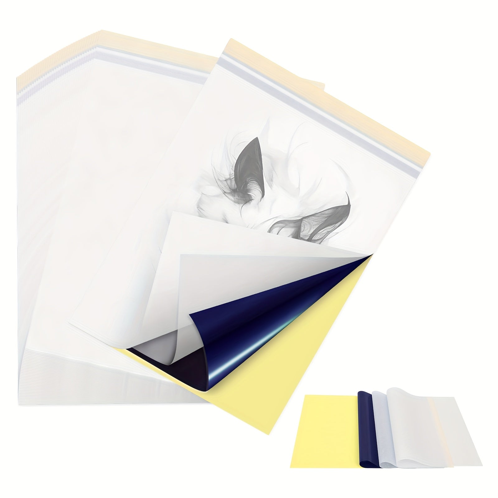 PeriPage Thermal Tattoo Paper, Fast Imaging, Ink-free And Suitable for A4 Size Tattoo Machine, High Definition Printing, A Good Helper for Tattoo Artists