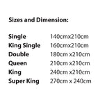 350GSM Australian Wool Quilt – Comfortable Bedroom Doona – close-up product details
