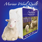 350GSM Australian Wool Quilt – Comfortable Bedroom Doona – main product view
