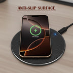 35W Fast Wireless Charging Pad - phones, earbuds and desk charging – alternate design view