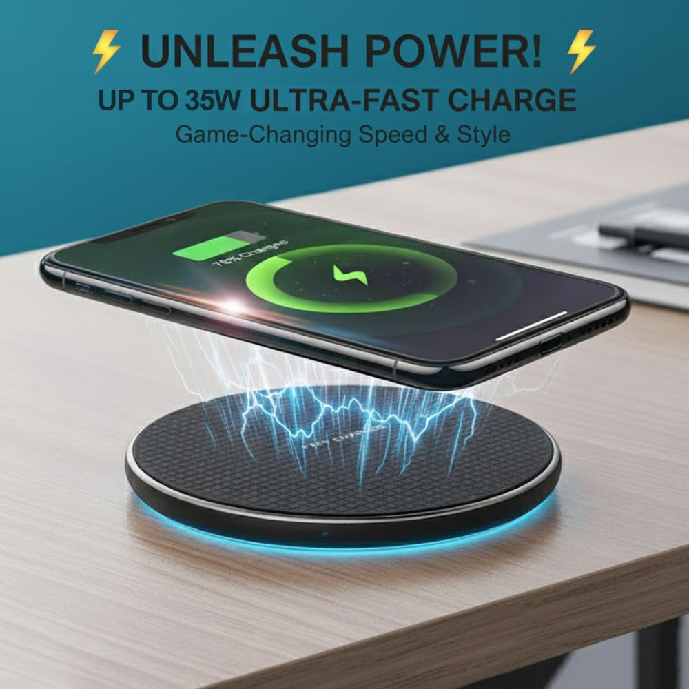 35W Fast Wireless Charging Pad - phones, earbuds and desk charging – additional product view 15