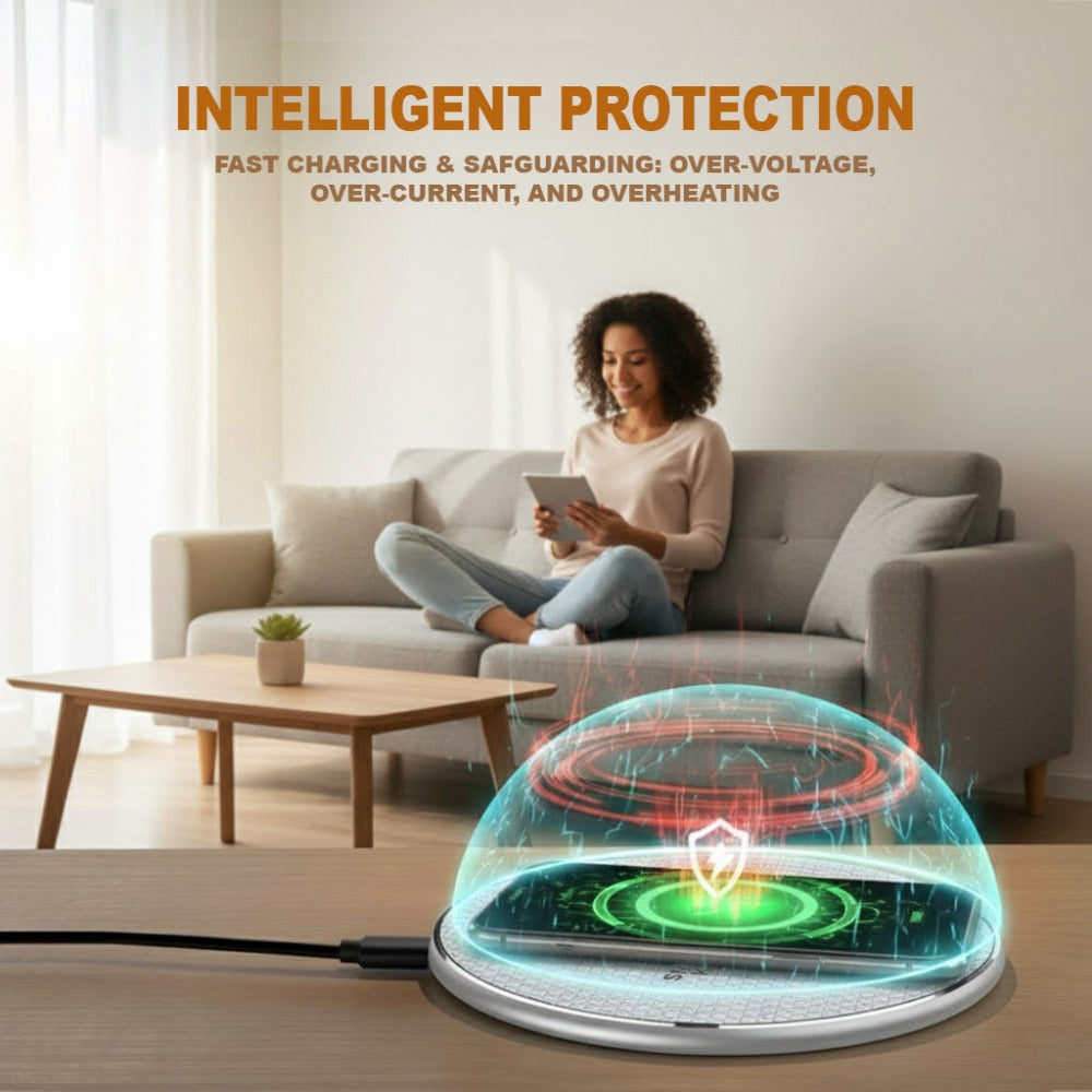 35W Fast Wireless Charging Pad - phones, earbuds and desk charging – feature reference