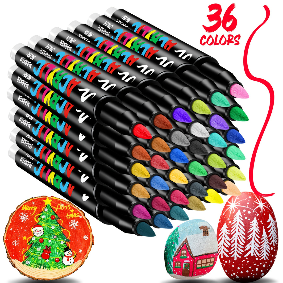 36 Colors Dual Tip Art Marker Set for Art and Craft Projects – additional product view 11