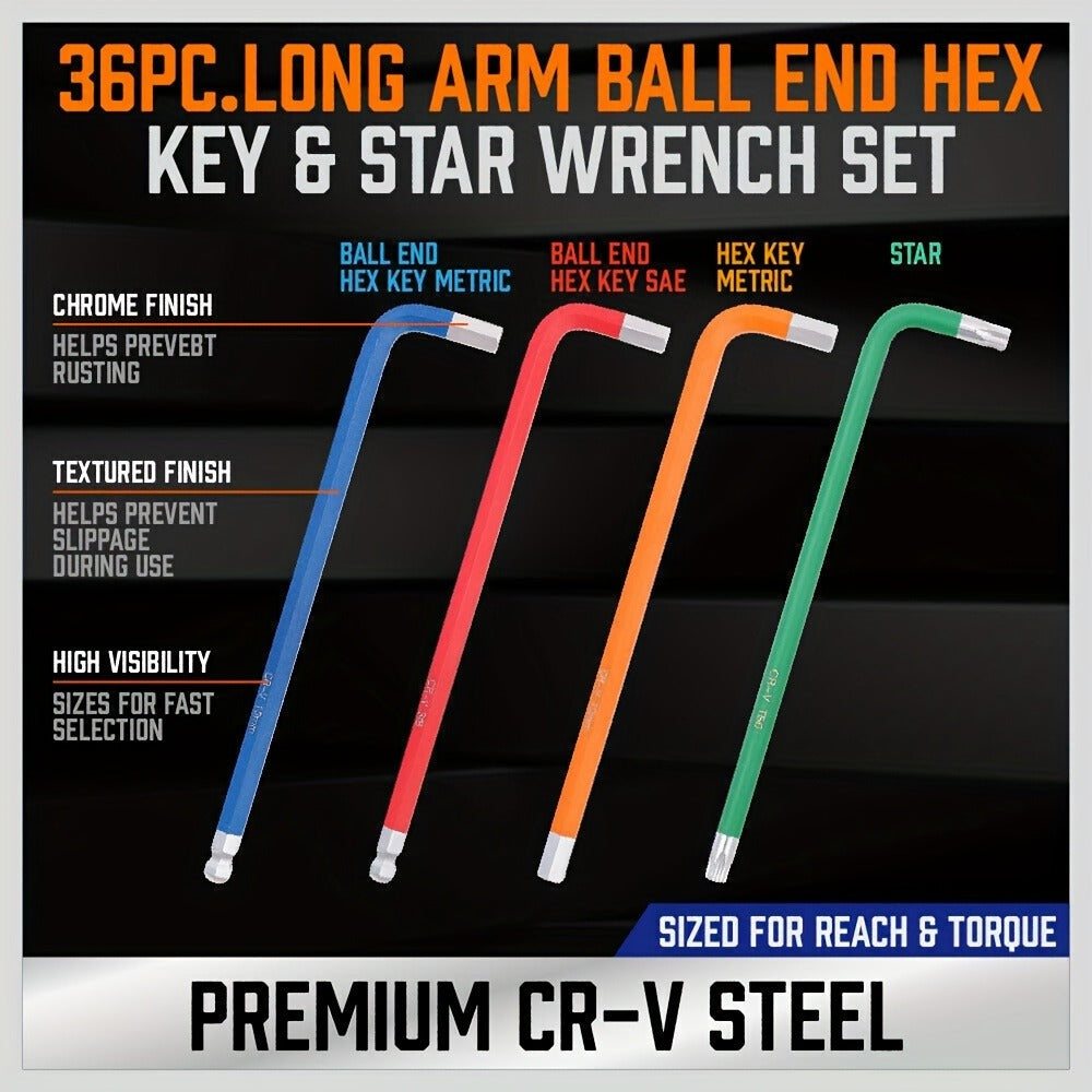 36-Piece Metric Wrench Set product detail 3