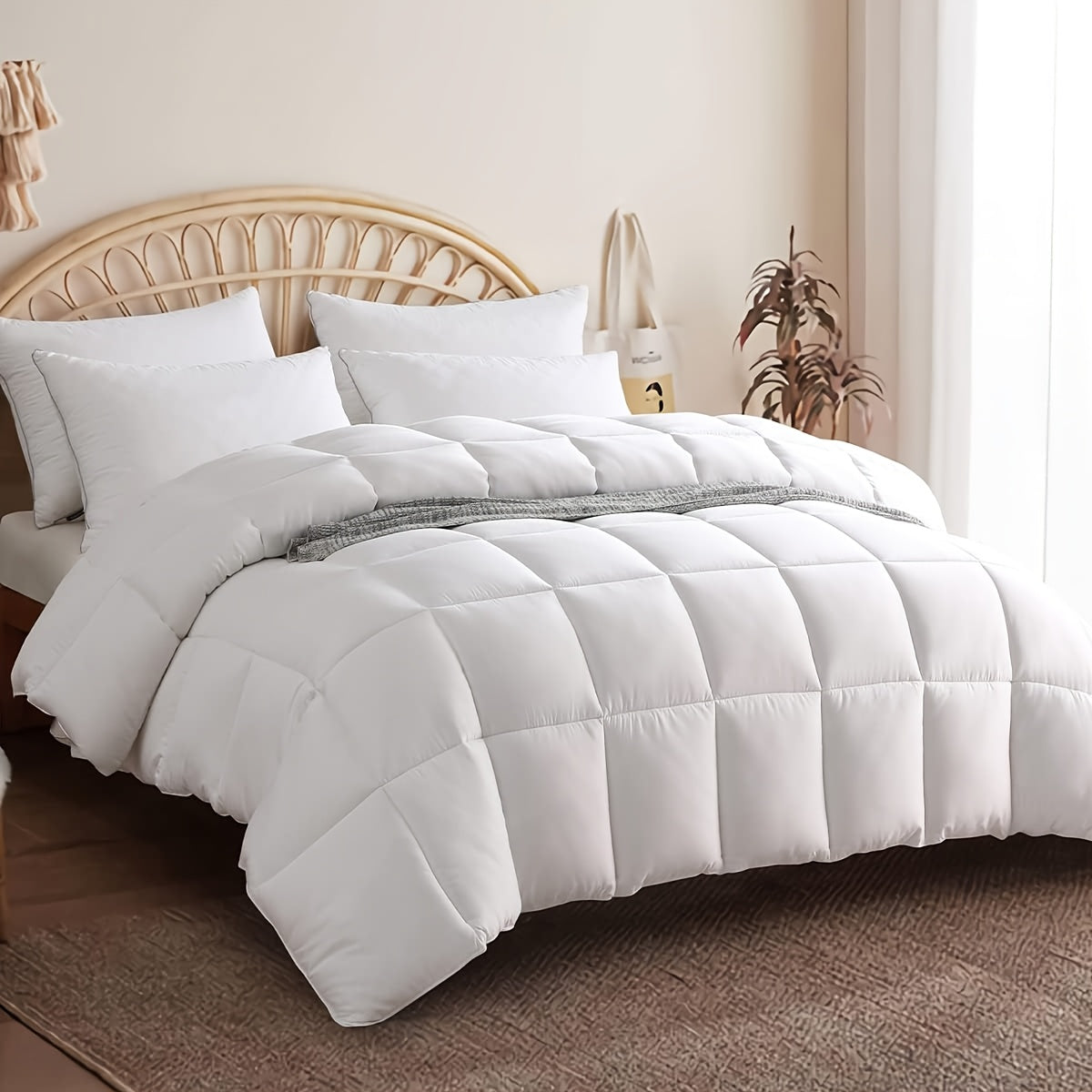 Ultra-Thick 350/500/700GSM Filling, High-Quality Comforter, Soft And Cozy, Pure Cotton Surface, Suitable for All Seasons