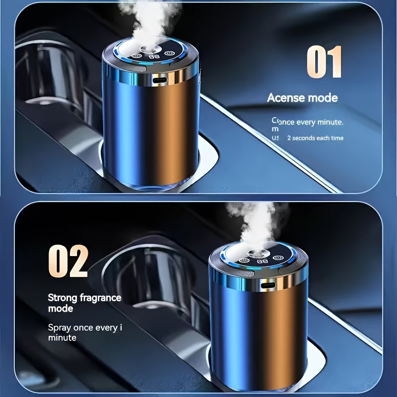 2026 Upgraded Smart Car Aroma Diffuser with Colorful Lights And Starry Sky Projection, Automatic On/Off, Natural Fragrance, Portable Diffuser, Long-Lasting Scent, Suitable for Cars, Homes, And Offices