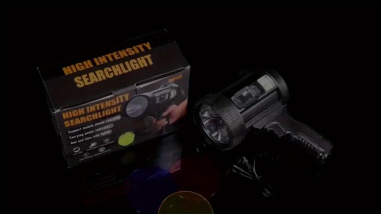 Rechargeable Handheld Spotlight with Super Bright LED, Featuring a USB Charging Option And Six Different Modes
