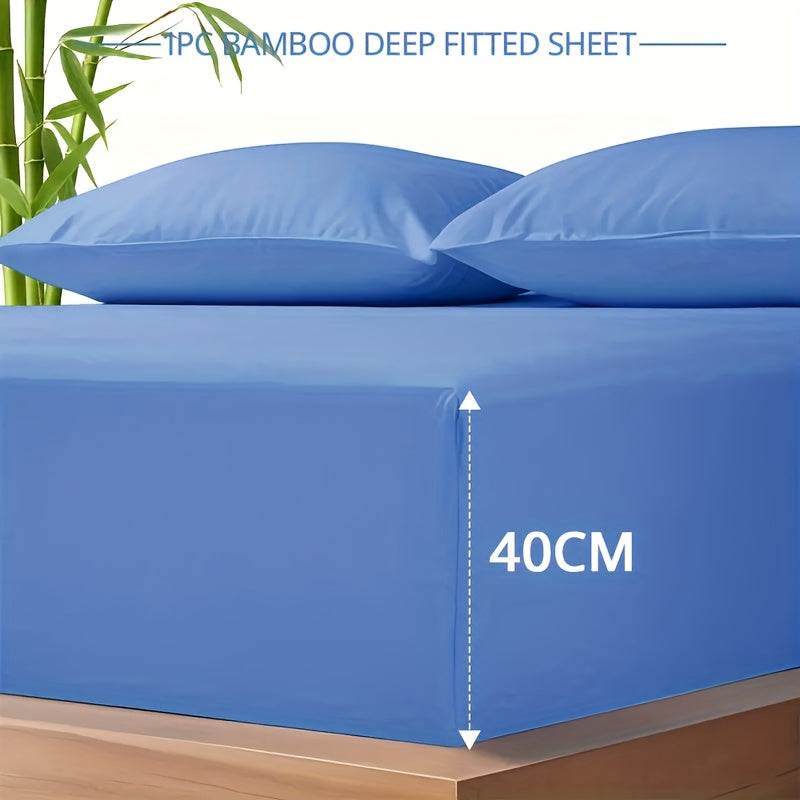 Hotel-Style 2000TC Bamboo Fitted Sheet – Cooling 40cm Pocket – additional product view 25