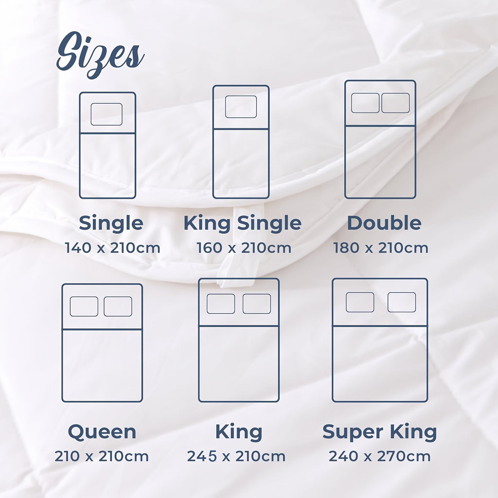 Diamond Pintuck Duvet/Doona/Quilt Cover Set - AU Size - Double/Queen/King/Super King Size 3pcs (1 Quilt Cover + 2 Pillowcases)