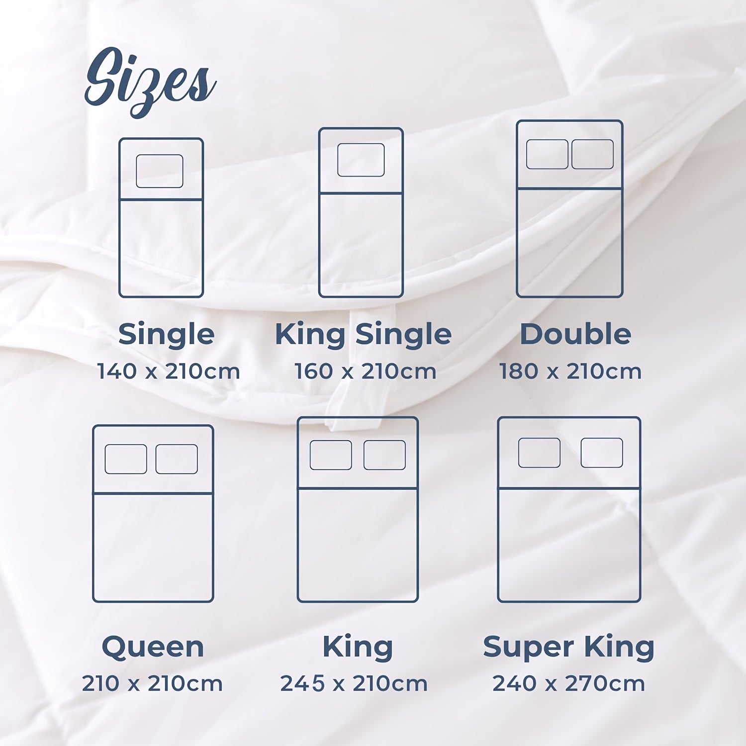 Diamond Pintuck Duvet/Doona/Quilt Cover Set - AU Size - Double/Queen/King/Super King Size 3pcs (1 Quilt Cover + 2 Pillowcases)