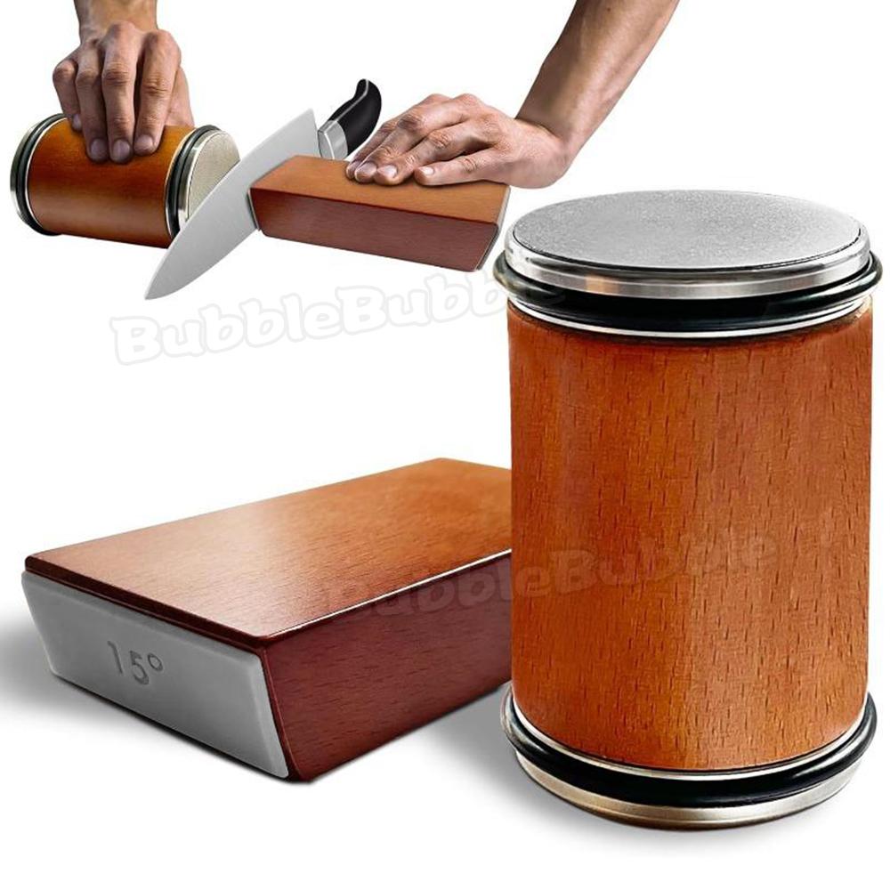 Premium Knife Sharpener Pro Rolling Edge Sharpeners Diamond Sharpening Stone New BubbleBubble