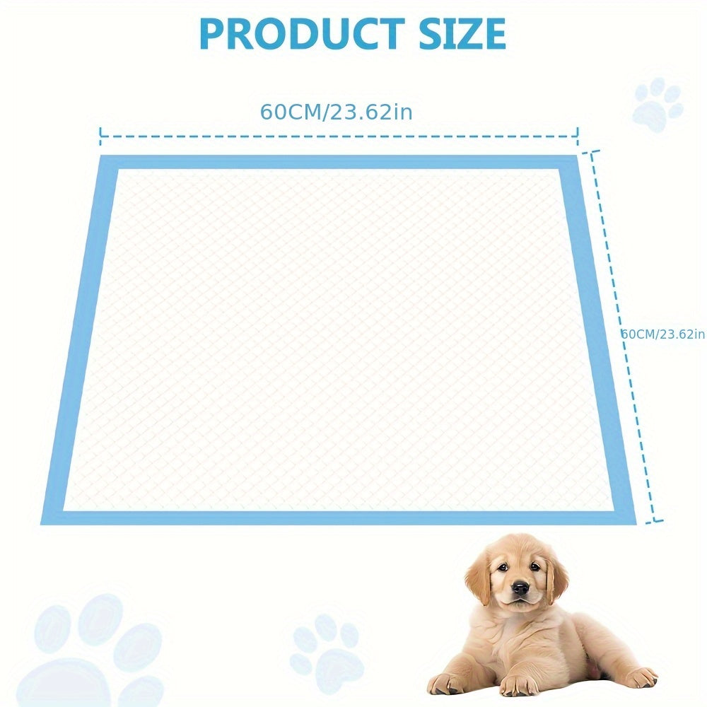 Extra Large Wee Wee Pads Super Absorbent Dog Cat Disposable Diaper Extra Large Thick Deodorant Puppy Pet Urine Diaper Pad Mat Cat Litter Toilet Dogs Products, Dog/Cat Pee Pads 60X60Cm Blue Pink