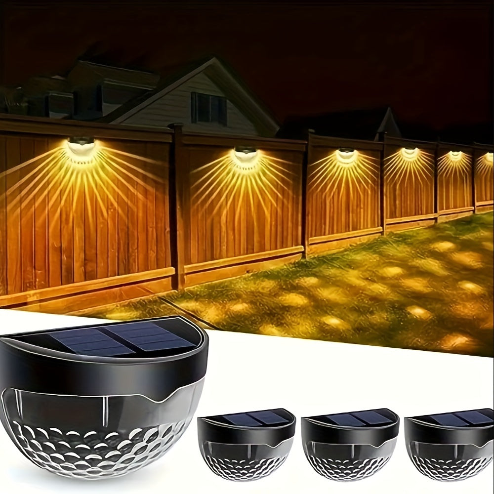 15/10/5pcs Solar Fence Lights, IP65, Solar Powered Deck Lights for Outdoor Stairs, Step, Fence, Yard, Patio, And Pathway
