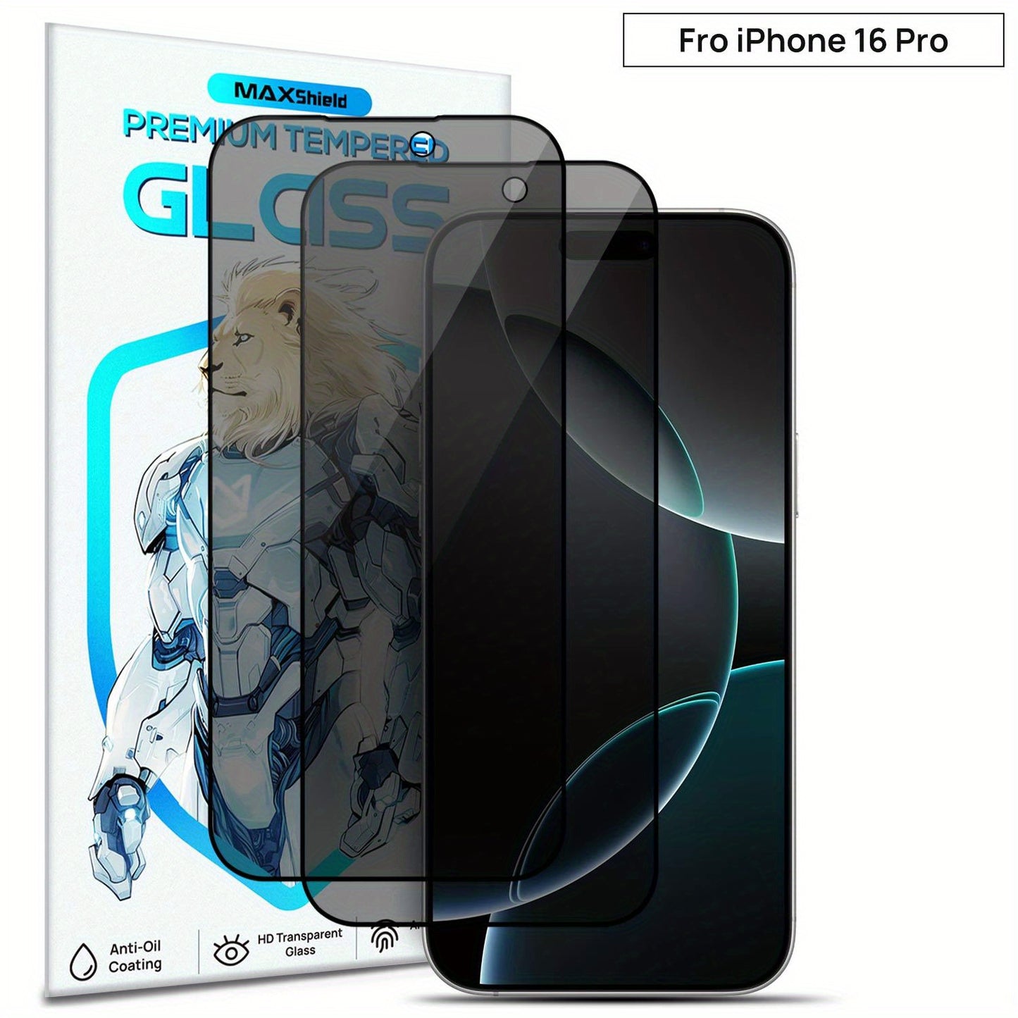 3X MAXSHIELD For IPhone 17 16 Pro Max 15 14 13 12 11 Privacy Tempered Glass Screen Protector Full Coverage Anti-Spy Protector