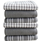3pcs Absorbent Kitchen Tea Towel Set - cooking, baking and everyday – product detail angle