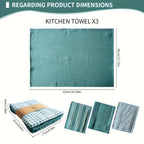 3pcs Absorbent Kitchen Tea Towel Set - cooking, baking and everyday – additional product view 14