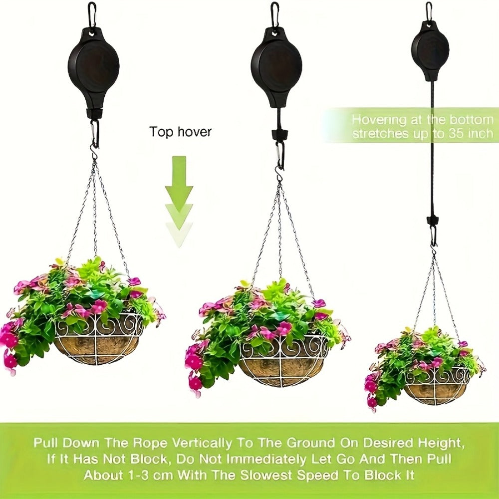 3pcs Adjustable Plant Hanger - Black for Australian Homes – additional product view