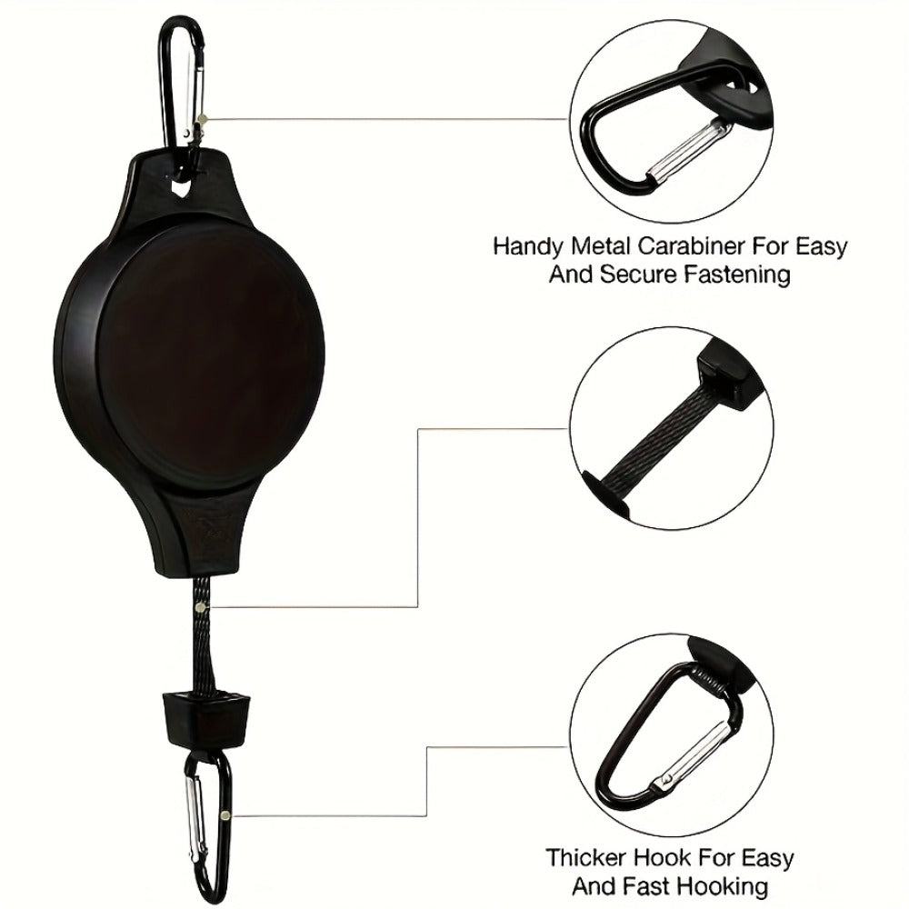 3pcs Adjustable Plant Hanger - Black for Australian Homes – close-up product details