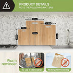 3pcs Bamboo Serving and Chopping Board Set - kitchen preparation and – additional product view