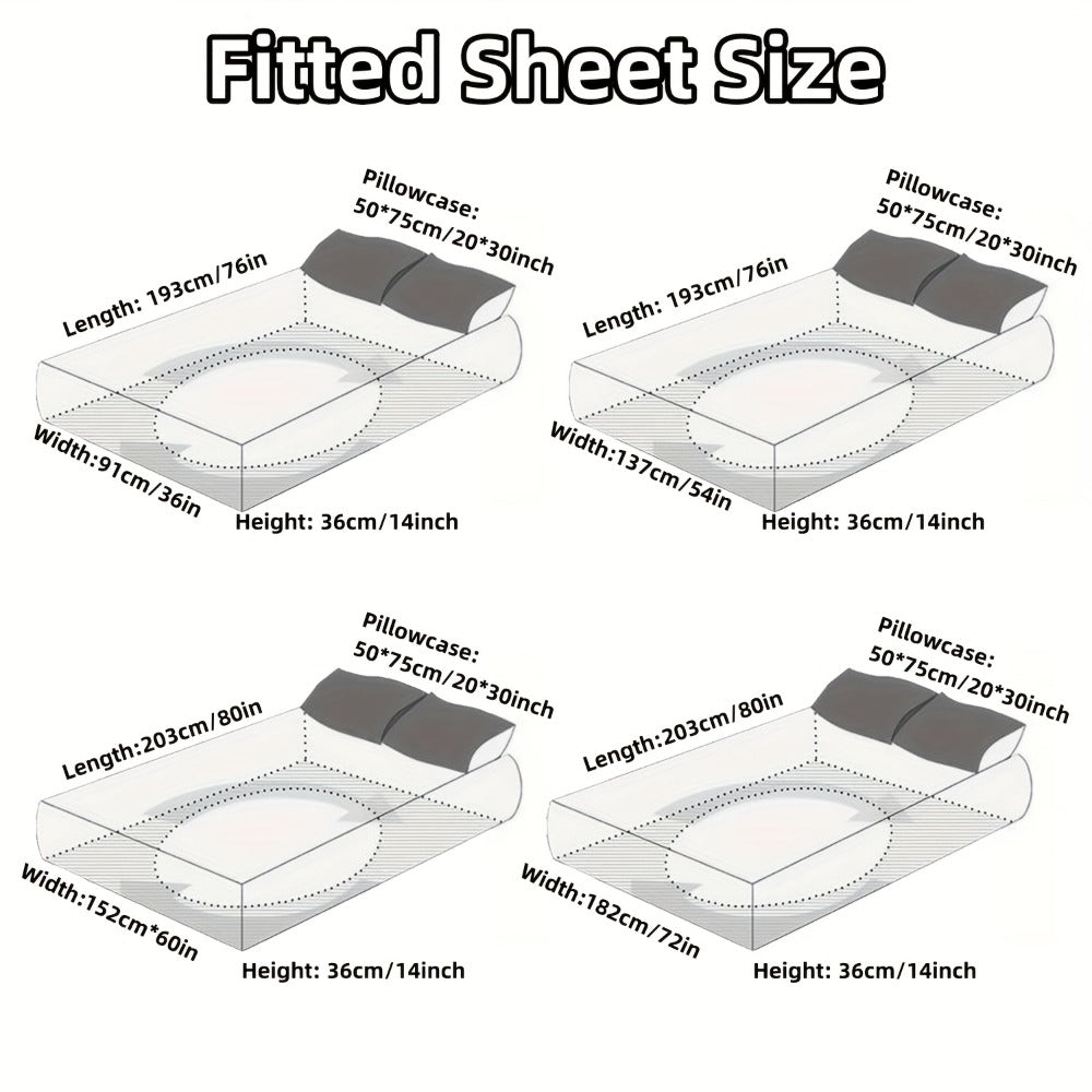Geometric Fitted Sheet Set detail view 4 for Australian shoppers