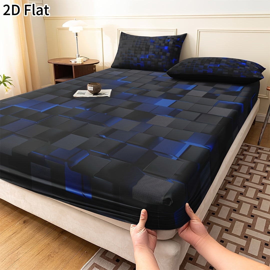Geometric Fitted Sheet Set detail view 19 for Australian shoppers
