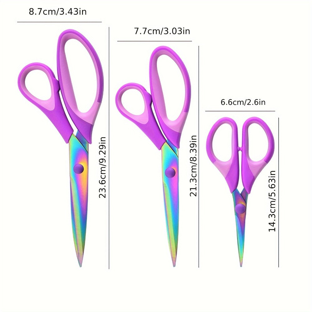3pcs Leather Dressmaking Scissors Set - fabric, leather and sewing – design and construction details