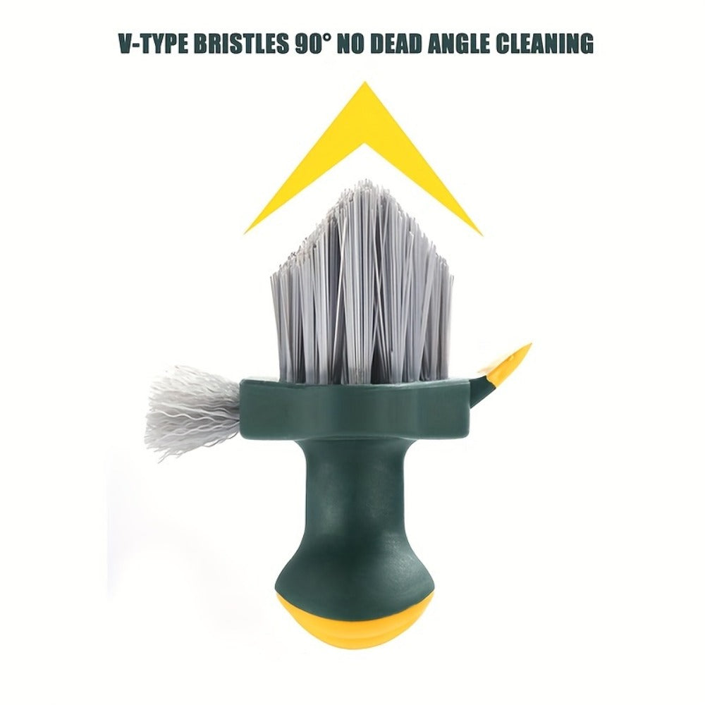3pcs Portable Crevice and Floor Scrub Brush Set - bathroom, kitchen – additional product view